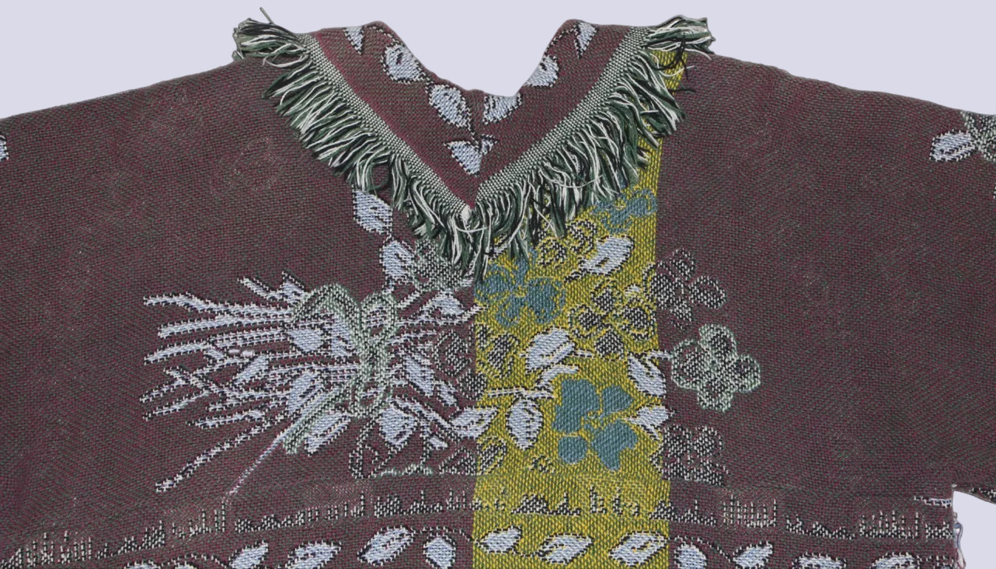 Brown and Chartreuse Floral