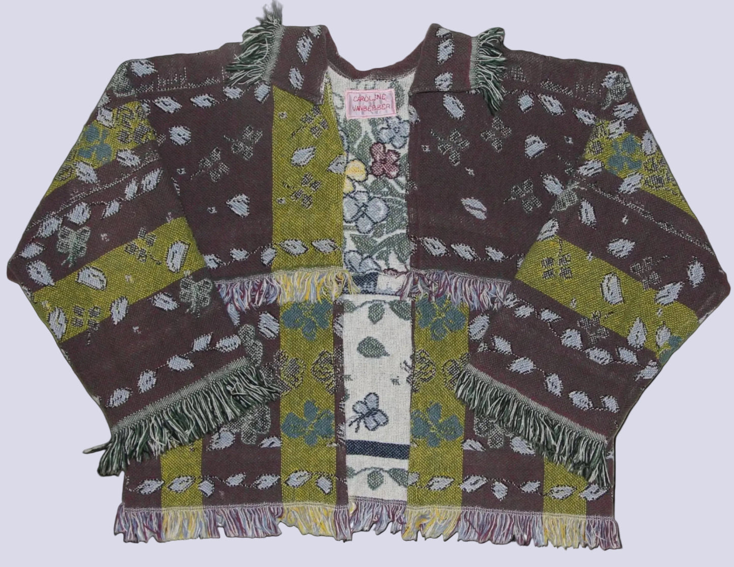 Brown and Chartreuse Floral