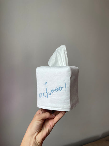 Embroidered Tissue Box Cover